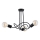 Candeeiro integrado WINGO 3xE27/15W/230V preto