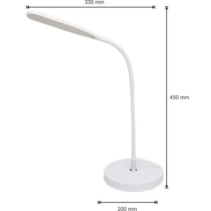 Candeeiro LED com regulação 3em1 LED/10W/230V 3000/4000/6000K CRI 90 branco