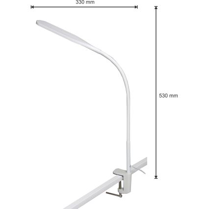 Candeeiro LED com regulação 3em1 LED/10W/230V 3000/4000/6000K CRI 90 branco