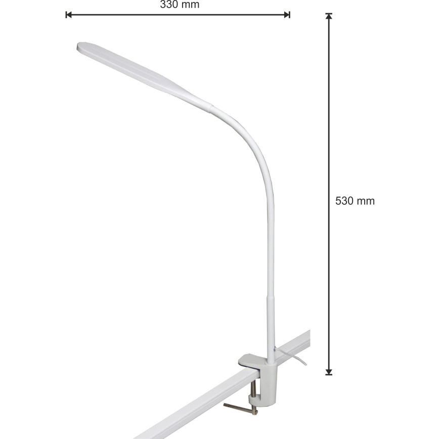 Candeeiro LED com regulação 3em1 LED/10W/230V 3000/4000/6000K CRI 90 branco