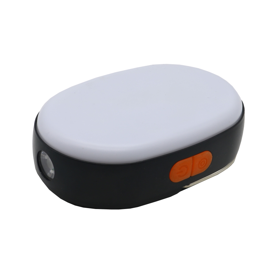 Candeeiro LED regulável com função de powerbank K4 LED/1W/5V 3000-6500K IPX4 4000 mAh preto