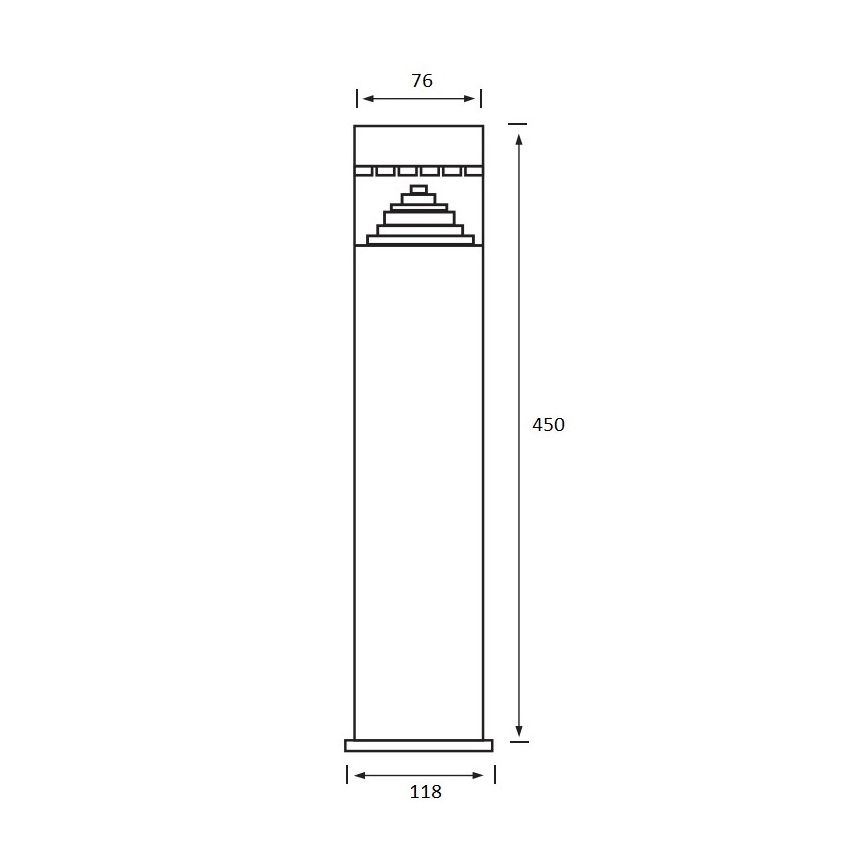Candeeiro LED de exterior SALIX 1xLED/6W/230V IP44