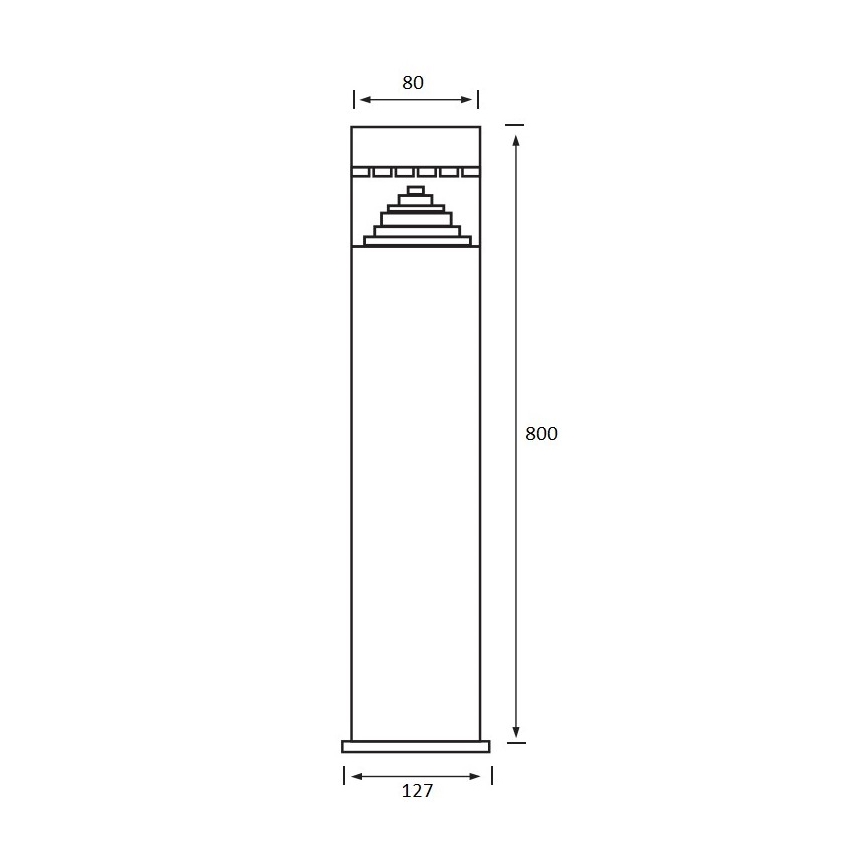 Candeeiro LED de exterior SALIX 1xLED/6W/230V IP44