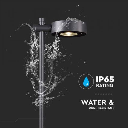 Candeeiro LED para exterior LED/7W/230V 3000K IP65 preto