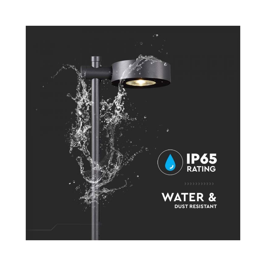 Candeeiro LED para exterior LED/7W/230V 3000K IP65 preto