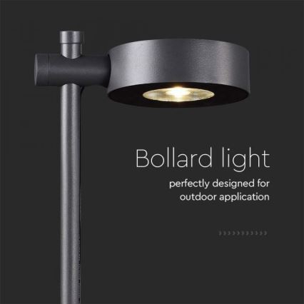 Candeeiro LED para exterior LED/7W/230V 3000K IP65 preto