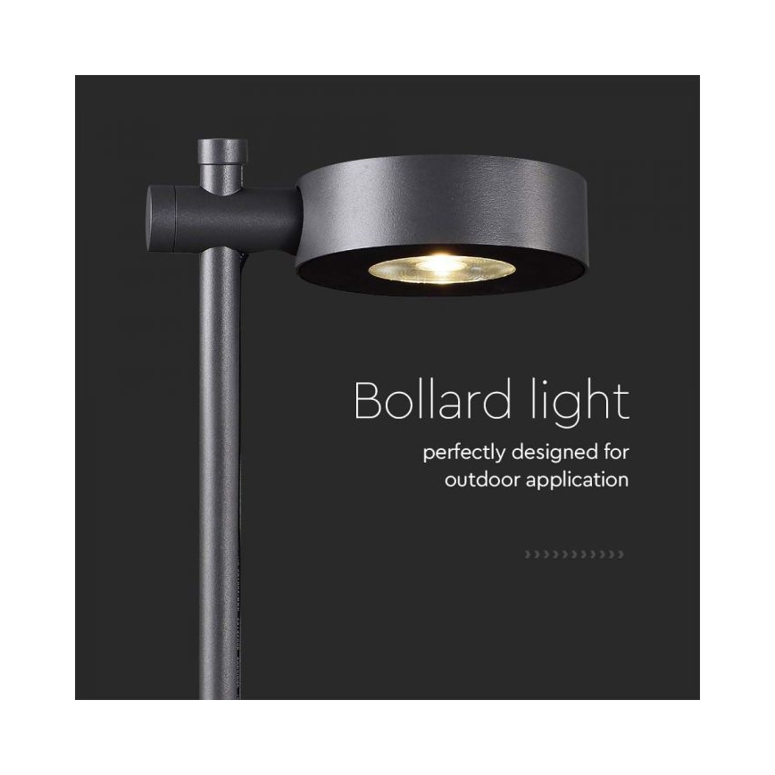 Candeeiro LED para exterior LED/7W/230V 3000K IP65 preto