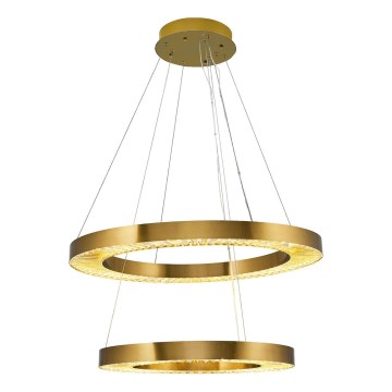 Candeeiro LED pendente JESI LED/140W/230V 3000K diâmetro 100 cm bronze