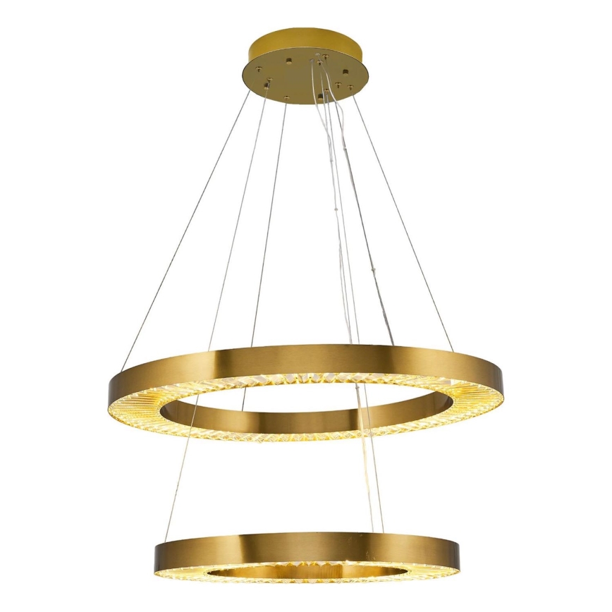Candeeiro LED pendente JESI LED/140W/230V 3000K diâmetro 100 cm bronze