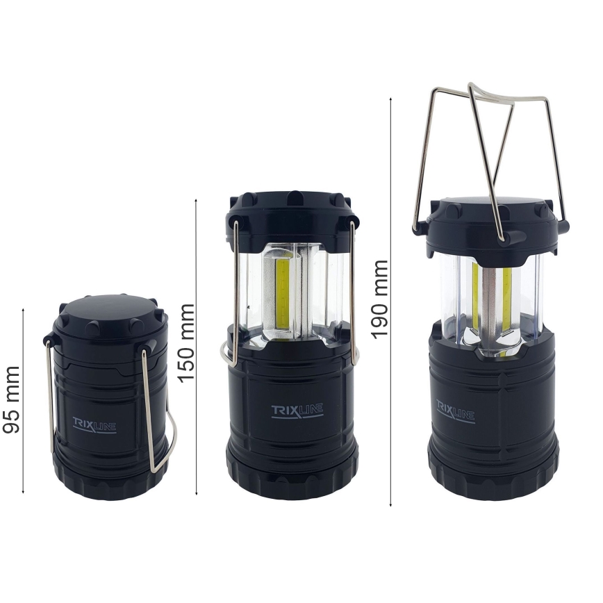 Candeeiro LED Portátil para acampar 3xLED/3W/3xAAA 6400K