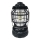 Candeeiro LED Portátil para acampar com regulação 3xLED/3W/3xAA IPX4 preto