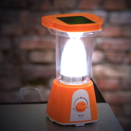 Candeeiro LED solar com regulação e função power bank LED/230V 710 brilhante 1600 mAh