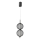 Candeeiro LED suspendido PUMA LED/10W/230V diâmetro 14 cm preto