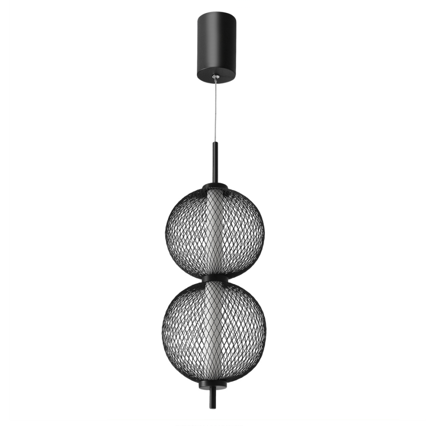 Candeeiro LED suspendido PUMA LED/10W/230V diâmetro 14 cm preto