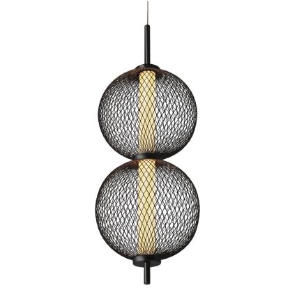 Candeeiro LED suspendido PUMA LED/10W/230V diâmetro 14 cm preto