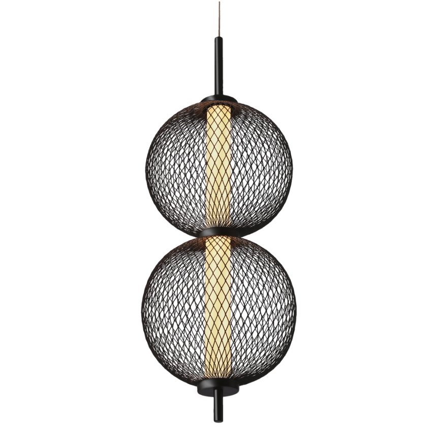 Candeeiro LED suspendido PUMA LED/10W/230V diâmetro 14 cm preto