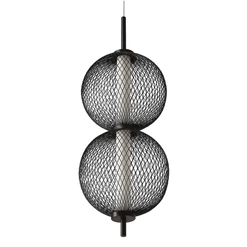 Candeeiro LED suspendido PUMA LED/10W/230V diâmetro 14 cm preto