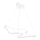 Candeeiro LED suspenso ARTISAN LED/36W/230V 4000K branco