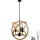 Candeeiro LED suspenso ROPE GLOBO 3xE14/4,3W/230V