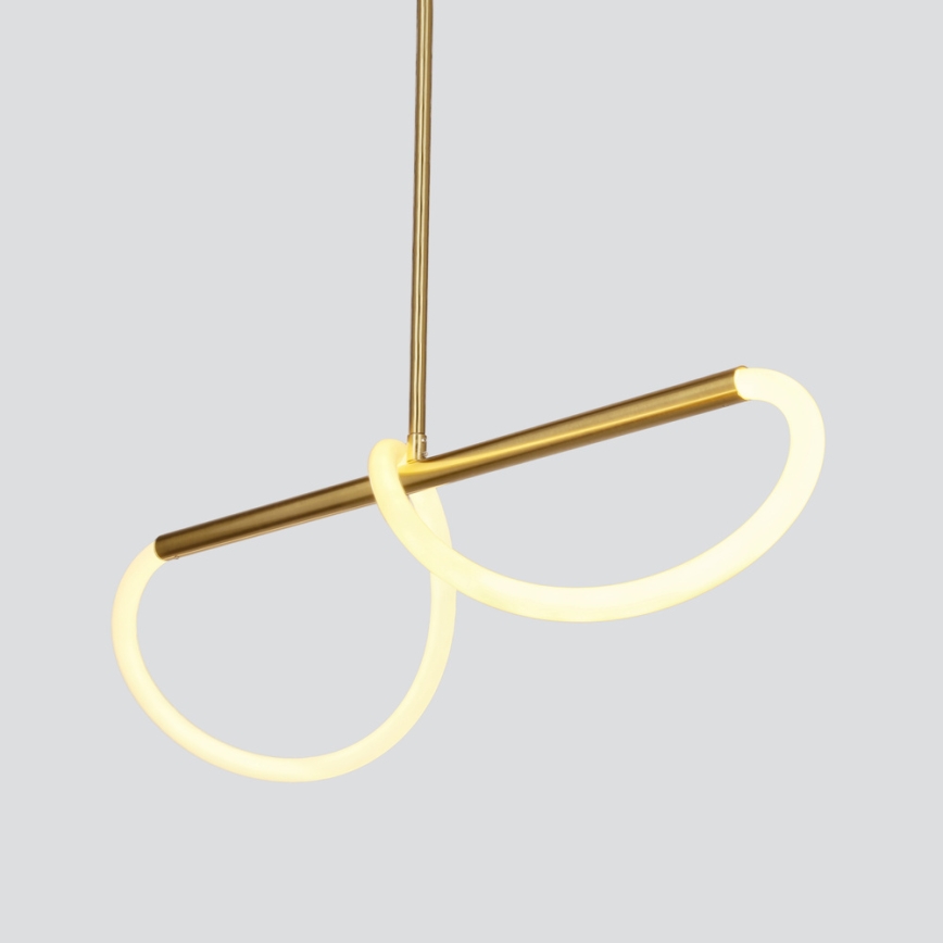 Candeeiro LED suspenso SUPREME LED/22W/230V 100 cm dourado