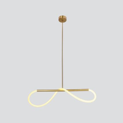Candeeiro LED suspenso SUPREME LED/22W/230V 100 cm dourado