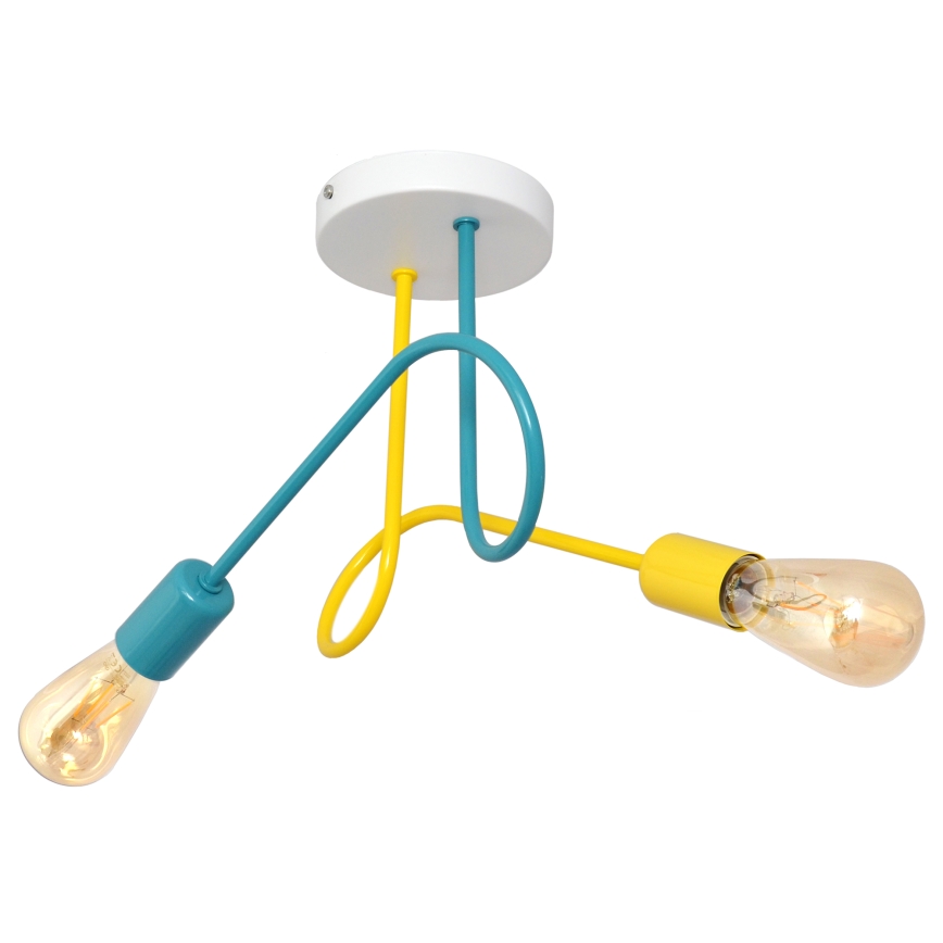 Candeeiro montado na superfície de criança OXFORD 2xE27/15W/230V