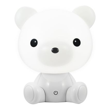 Candeeiro noturno de criança LED com regulação 2,5W/230V urso de peluche branco
