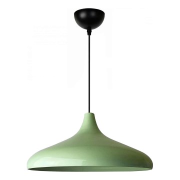Candeeiro pendente com cabo VULCANO 1xE27/40W/230V verde
