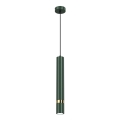 Candeeiro pendente em cabo JOKER 1xGU10/25W/230V verde/dourado
