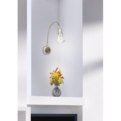 Candeeiro pequeno flexível ARENA 1xE14/40W/230V cromado mate