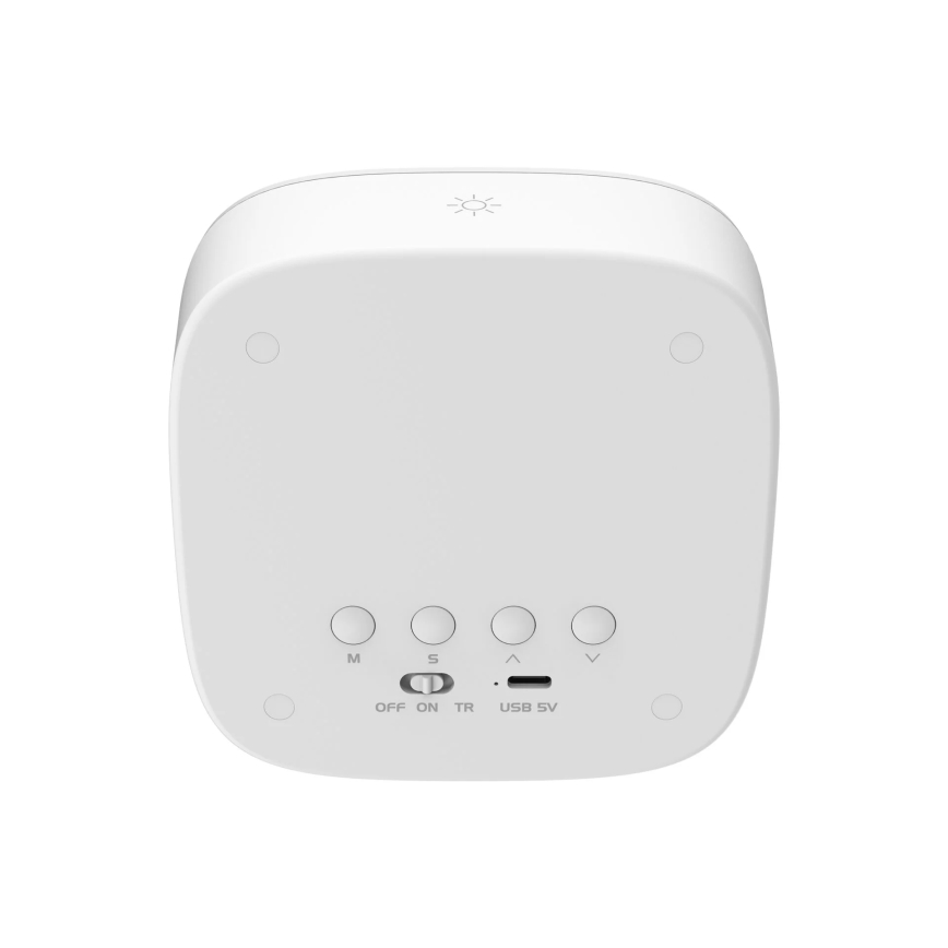 LED Regulação pequeno noite candeeiro com despertador BUNNY LED/1,2W/5V 3000K