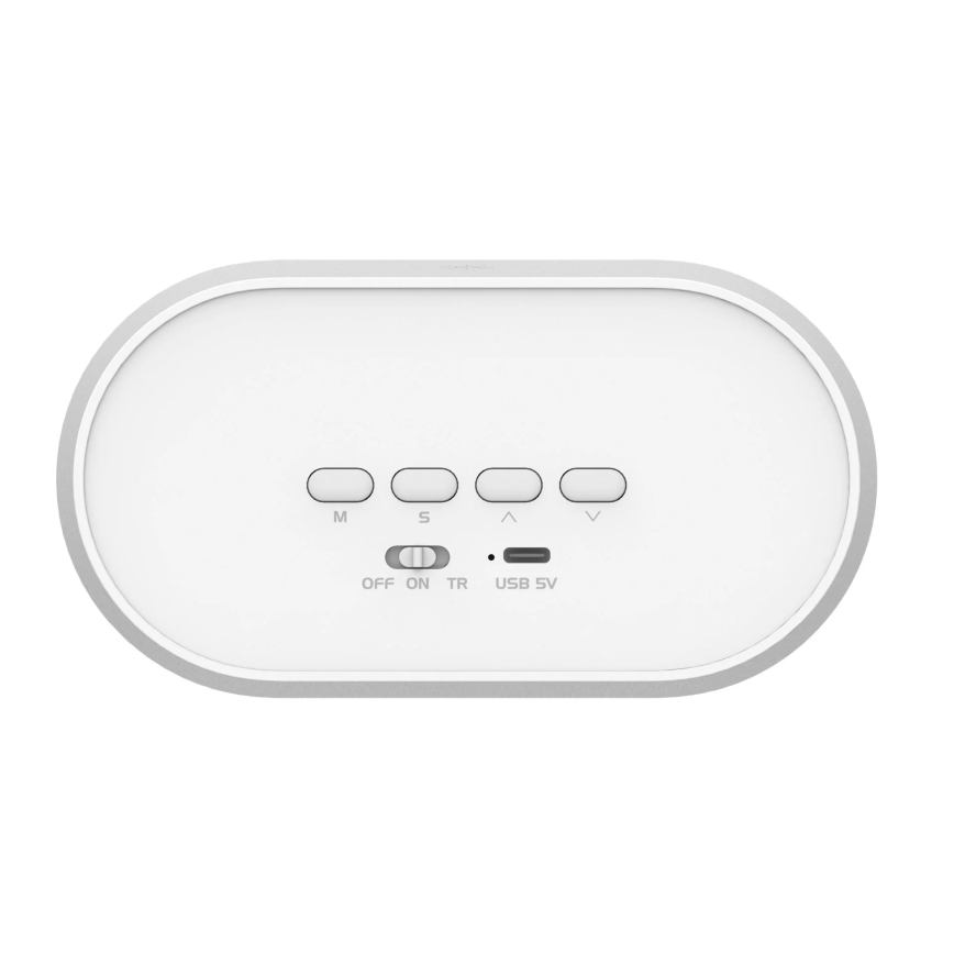 Candeeiro pequeno LED regulável com despertador BUNNY LED/1,2W/5V 3000K