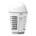 Candeeiro portátil LED com armadilha para insetos LED/5W/1800 mAh IPX4 branco/cinzento