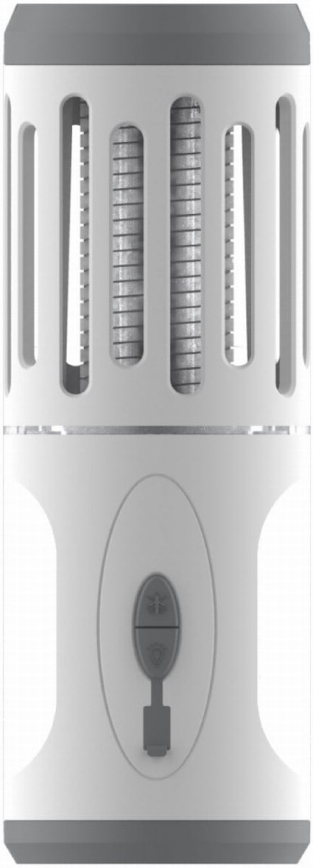 Candeeiro portátil LED com armadilha para insetos LED/6W/1800 mAh IPX4 branco/cinzento