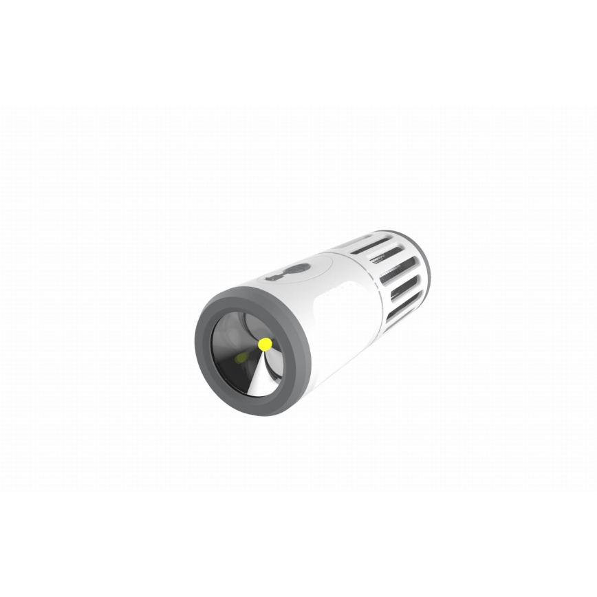 Candeeiro portátil LED com armadilha para insetos LED/6W/1800 mAh IPX4 branco/cinzento
