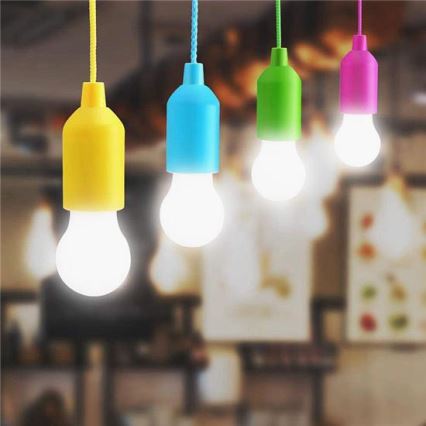 Candeeiro portátil LED LED/1W/3xAAA azul