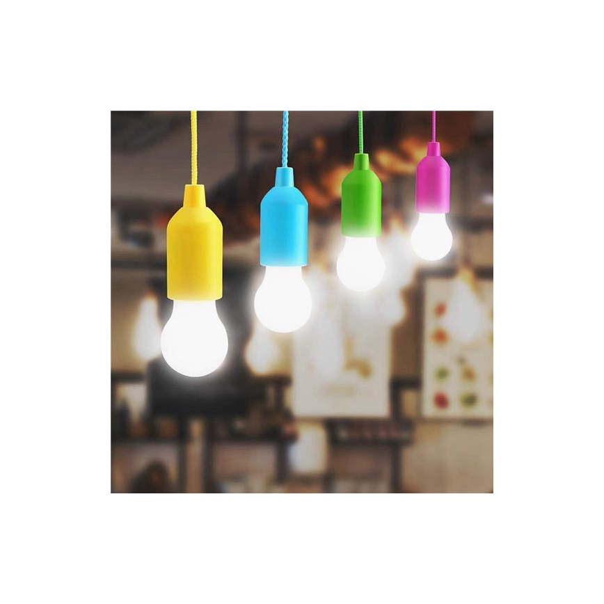 Candeeiro portátil LED LED/1W/3xAAA azul