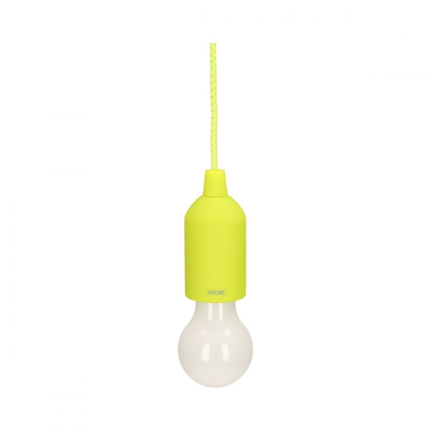 Candeeiro portátil LED LED/1W/3xAAA verde