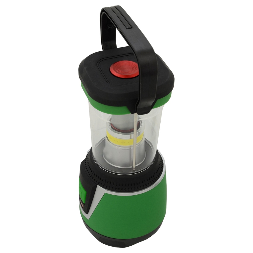 Candeeiro portátil LED LED/3xLR20 IP44 preto/verde + controlo remoto