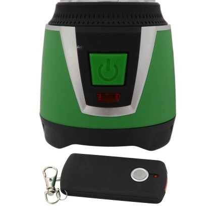 Candeeiro portátil LED LED/3xLR20 IP44 preto/verde + controlo remoto