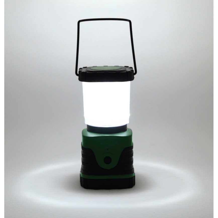 Candeeiro portátil LED LED/3xLR20 IP44 preto/verde