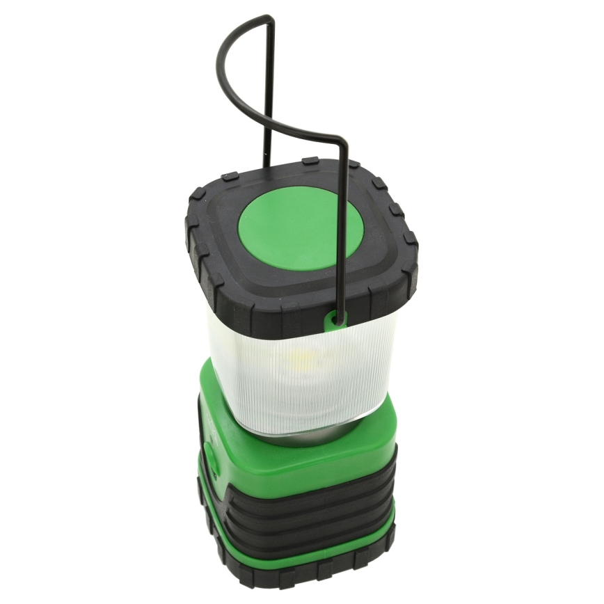 Candeeiro portátil LED LED/3xLR20 IP44 preto/verde
