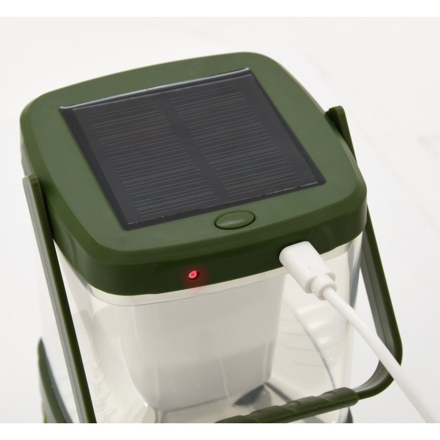 Candeeiro portátil recarregável LED com uma armadilha para insetos LED/3W/1800 mAh verde