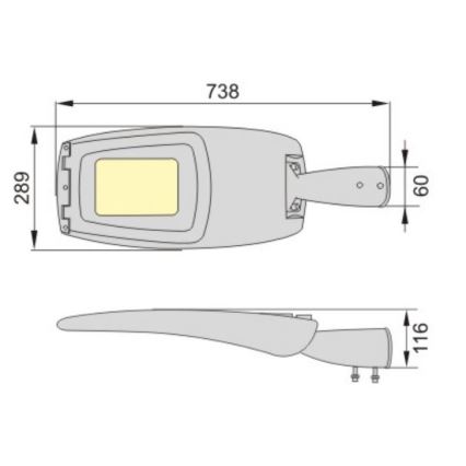 Candeeiro público LED ADQUEN PLUS LED/100W/230V IP66