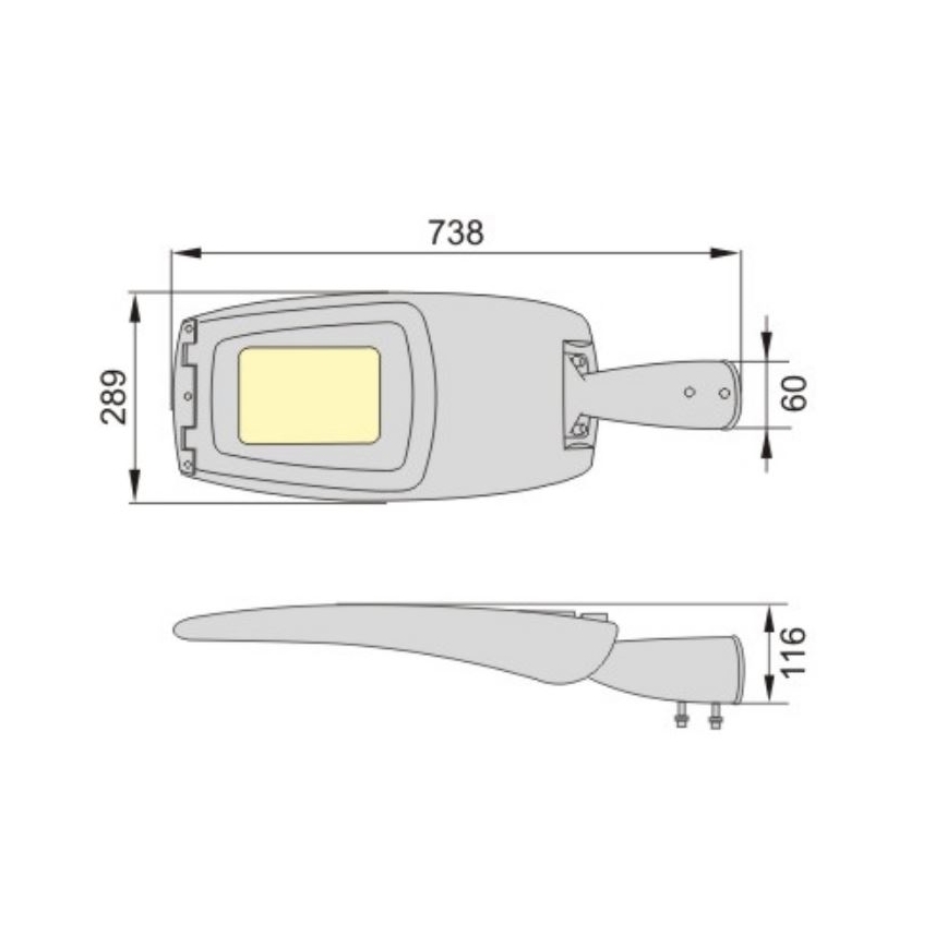 Candeeiro público LED ADQUEN PLUS LED/100W/230V IP66