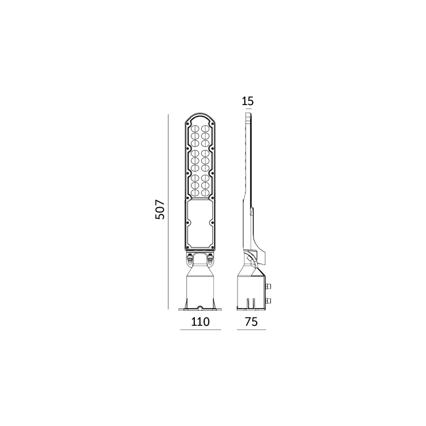 Candeeiro público LED com sensor de anoitecer CYOTO LED/50W/230V IP65 4000K