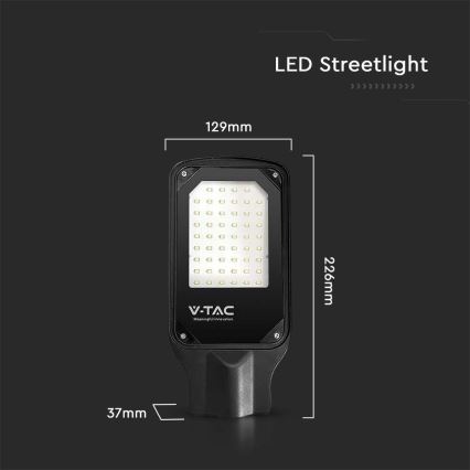 Candeeiro público LED LED/30W/230V 6500K IP65
