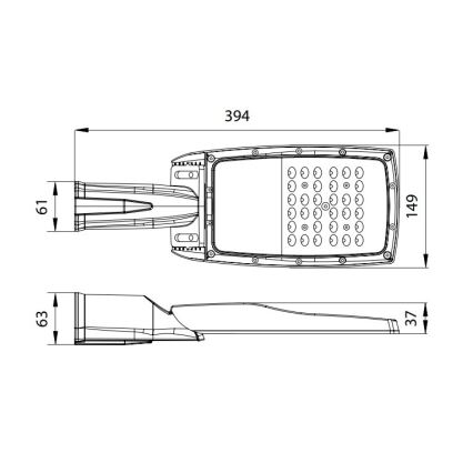 Candeeiro público LED NOVUM PLUS LED/50W/230V IP65