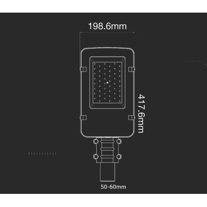 Candeeiro público LED SAMSUNG CHIP LED/30W/230V 6400K IP65