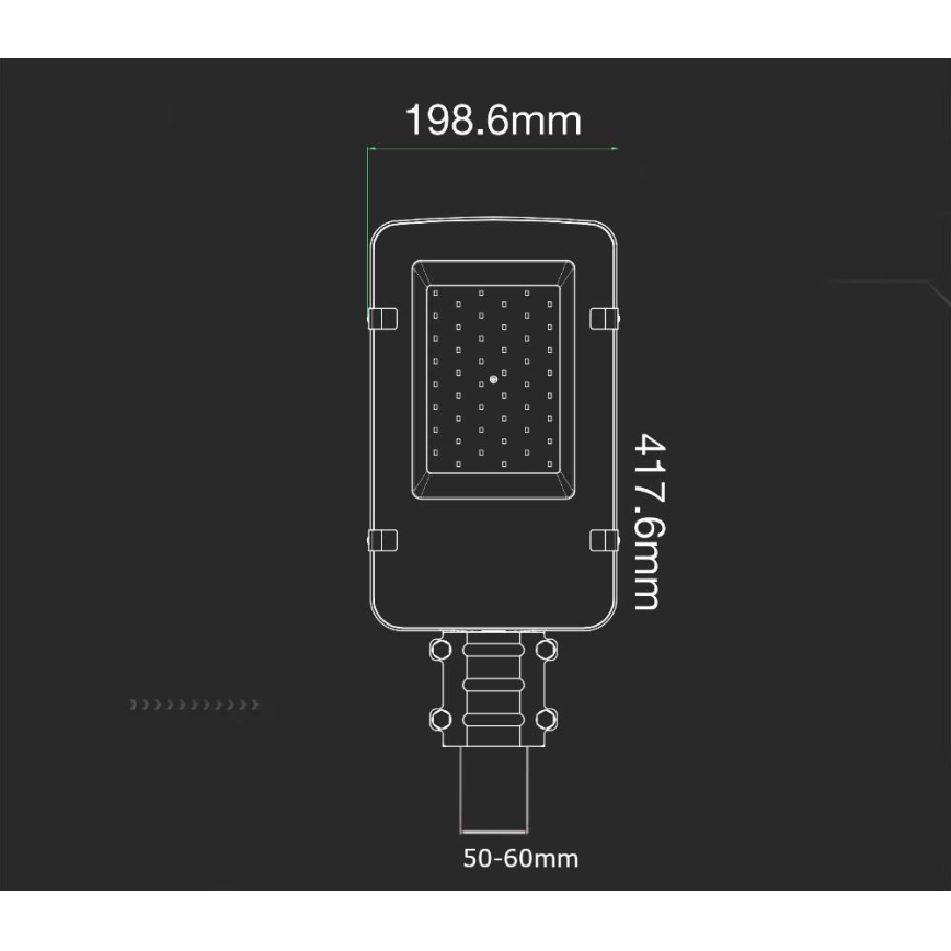 Candeeiro público LED SAMSUNG CHIP LED/30W/230V 6400K IP65